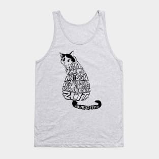 Cat lover quote in german deutsch sigmund freud Tank Top